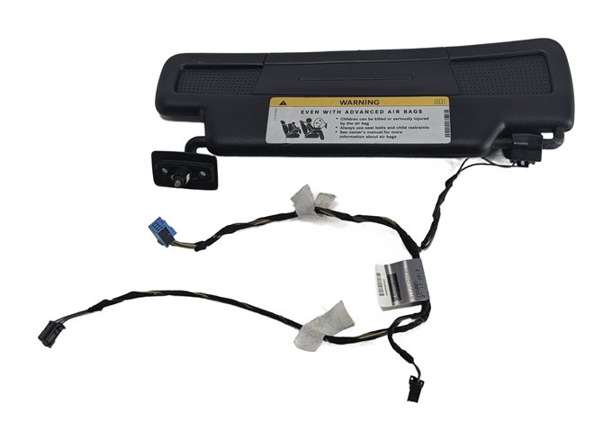 Thumbnail 3: 11-16 MERCEDES SLK250 SLK300 SLK350 SLS AMG (R172) LEFT DRIVER SUN VISOR (Black)