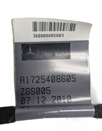 Thumbnail 8: 11-16 MERCEDES SLK250 SLK300 SLK350 SLS AMG (R172) LEFT DRIVER SUN VISOR (Black)