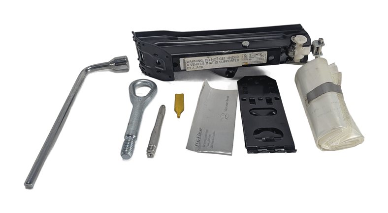 Thumbnail 2: 03-20 MERCEDES C E CLK CLS SLK (A207 C207 C209 R172) SPARE TIRE JACK TOOL SET