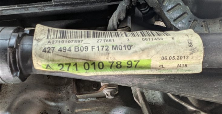 Thumbnail 16: 2012-2015 MERCEDES SLK250 (R172) 1.8L (271.861) M271 ENGINE ASSEMBLY MOTOR