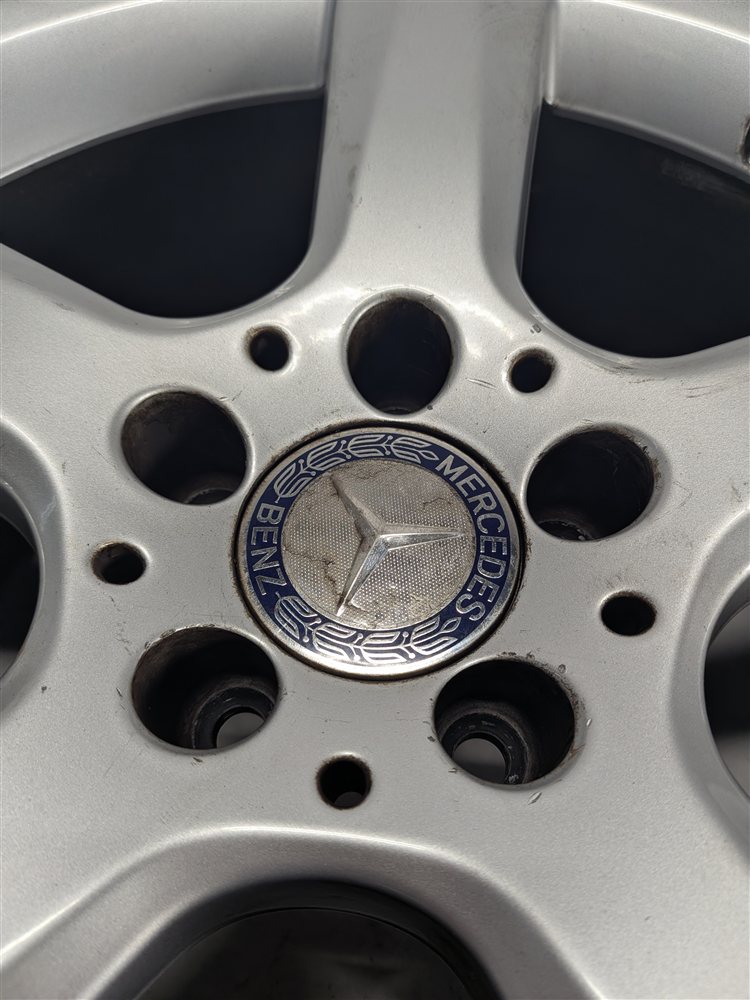 Thumbnail 3: 2012-2015 MERCEDES SLK250 (R172) 17X8.5 5 SPOKE SILVER ALLOY WHEEL RIM ET36