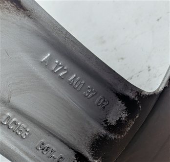 Thumbnail 6: 2012-2015 MERCEDES SLK250 (R172) 17X8.5 5 SPOKE SILVER ALLOY WHEEL RIM ET36
