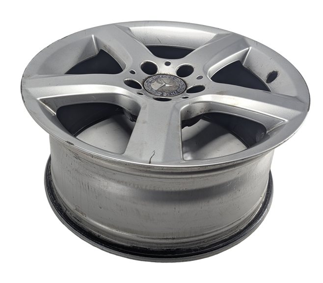 2012-2015 MERCEDES SLK250 (R172) 17X7.5 5 SPOKE SILVER ALLOY WHEEL RIM ET42