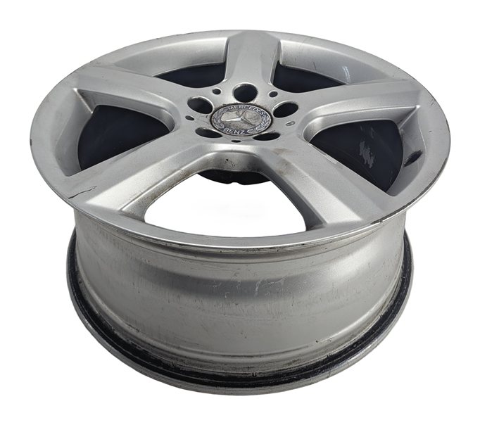 Thumbnail 2: 2012-2015 MERCEDES SLK250 (R172) 17X7.5 5 SPOKE SILVER ALLOY WHEEL RIM ET42