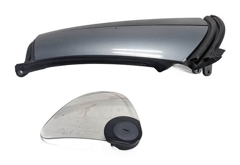 Thumbnail 2: 2013 MERCEDES SLK 250 (R172) LEFT DRIVER C PILLAR MOLDING TRIM (Silver)