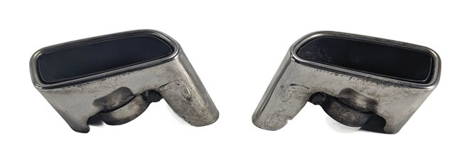 Thumbnail 2: 2013 MERCEDES SLK 250 (R172) REAR LEFT/RIGHT MUFFLER EXHAUST TIP TRIM SET/2