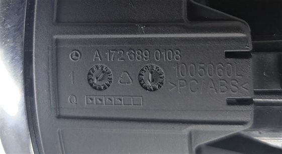 Thumbnail 5: 2013 MERCEDES SLK 250 (R172) FRONT LEFT DRIVER DASH HEAT AIR AC VENT (Black)