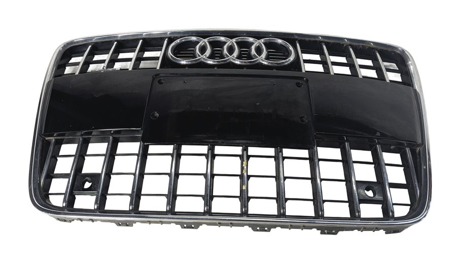 2010-2015 AUDI Q7 (4L) FRONT MAIN CENTER HOOD GRILLE AIR VENT TRIM (BLACK)