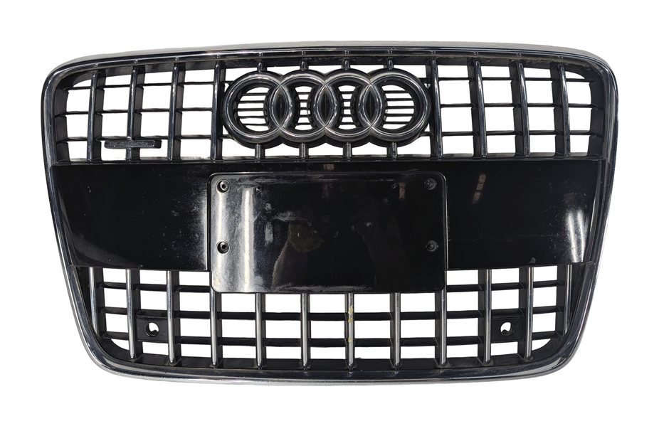 Thumbnail 2: 2010-2015 AUDI Q7 (4L) FRONT MAIN CENTER HOOD GRILLE AIR VENT TRIM (BLACK)
