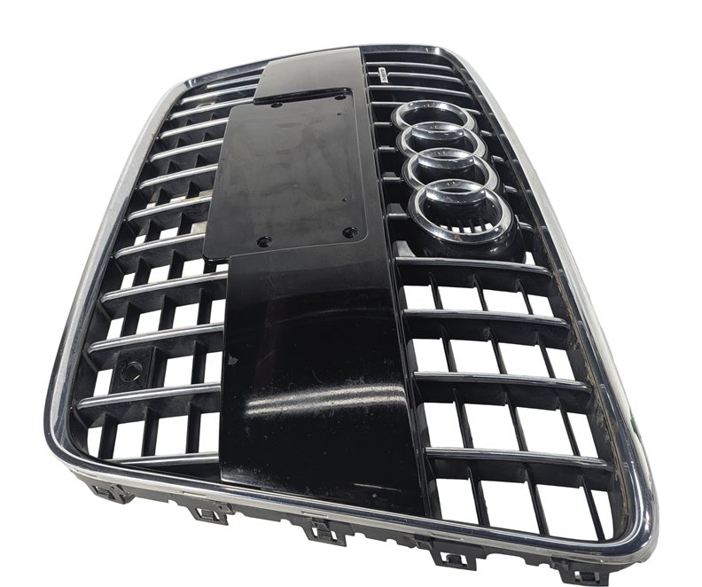 Thumbnail 3: 2010-2015 AUDI Q7 (4L) FRONT MAIN CENTER HOOD GRILLE AIR VENT TRIM (BLACK)