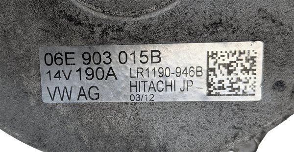 Thumbnail 6: 11-16 AUDI A8 Q7 (D4 4H 4L) 3.0L GAS / 3.0L DIESEL 190 AMP ALTERNATOR CHARGER
