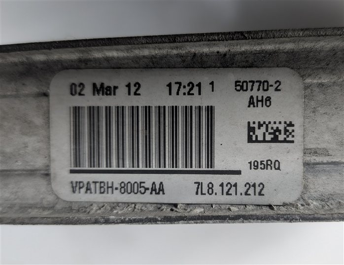 Thumbnail 7: 2011-2015 AUDI Q7 (4L) 3.0L SUPERCHARGED ENGINE LEFT OR RIGHT AUXILIARY RADIATOR
