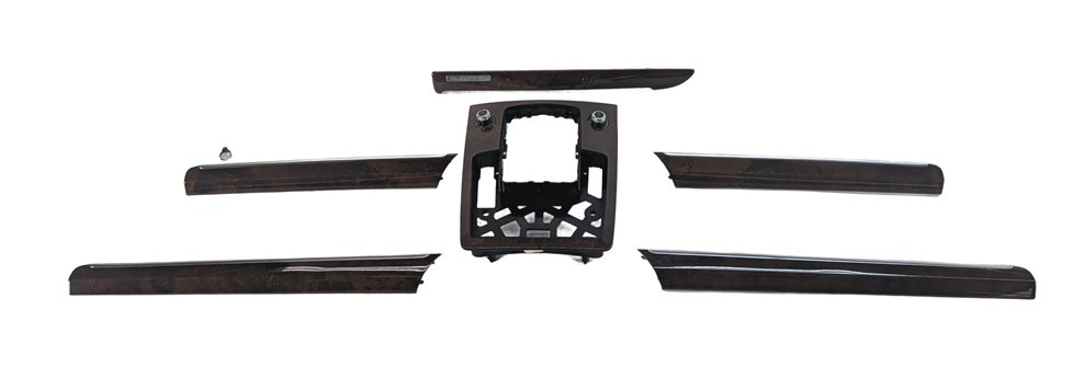 2012 AUDI Q7 (4L) INTERIOR DASH DOOR CENTER CONSOLE TRIM SET/6 (Walnut)