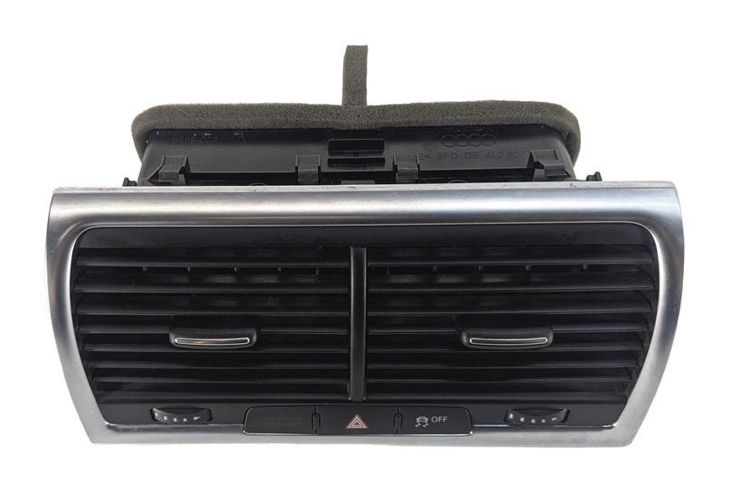 2012 AUDI Q7 (4L) FRONT CENTER DASH HEAT AIR AC VENT w/HAZARD SWITCH (Black)
