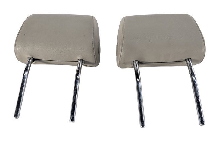Thumbnail 4: 2008-2015 AUDI A6 S6 Q7 C6 (4L) FRONT LEFT & RIGHT SEAT HEADREST SET (Beige)