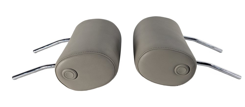 Thumbnail 5: 2008-2015 AUDI A6 S6 Q7 C6 (4L) FRONT LEFT & RIGHT SEAT HEADREST SET (Beige)