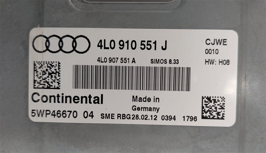 Thumbnail 11: 2012 AUDI Q7 (4L) 3.0L (CJWE) SPEEDOMETER ECM COMPUTER KEY IMMOBILIZER SET