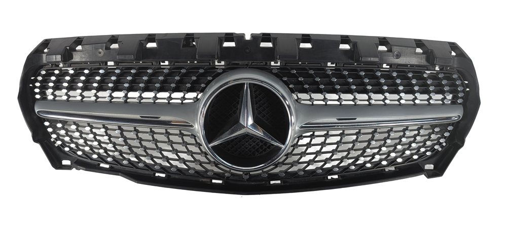 2014-2016 MERCEDES CLA250 C117 FRONT PRIMARY MAIN UPPER LOGO GRILLE w/ SPORT PKG
