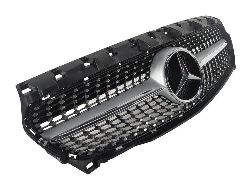 Thumbnail 4: 2014-2016 MERCEDES CLA250 C117 FRONT PRIMARY MAIN UPPER LOGO GRILLE w/ SPORT PKG