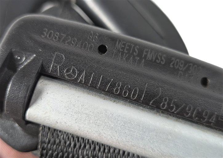 Thumbnail 7: 2014-2020 MERCEDES CLA45 CLA250 (C117) FRONT RIGHT SEATBELT RETRACTOR (BLACK)