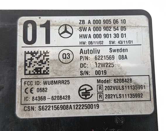 Thumbnail 5: 2013 MERCEDES CLS550 (W218) BLIND SPOT LANE CHANGE ASSIST RADAR SENSOR MODULE