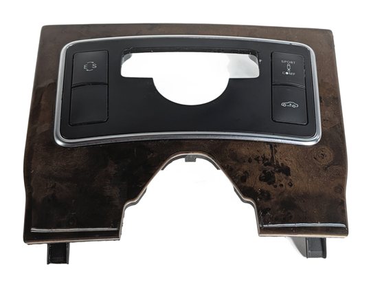 Thumbnail 2: 2013 MERCEDES CLS550 W218 CENTER CONSOLE RIDE HEIGHT SWITCH TRIM BEZEL (Walnut)