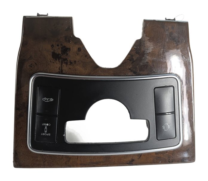 Thumbnail 3: 2013 MERCEDES CLS550 W218 CENTER CONSOLE RIDE HEIGHT SWITCH TRIM BEZEL (Walnut)