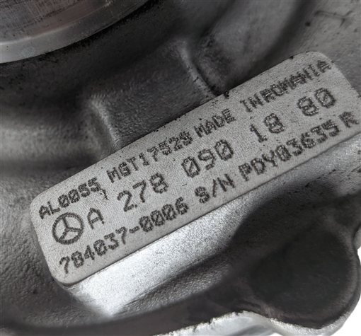 Thumbnail 9: 11-20 MERCEDES E GL ML S SL CLS C216 W212 W166 W222 X166 4.6L RIGHT TURBOCHARGER