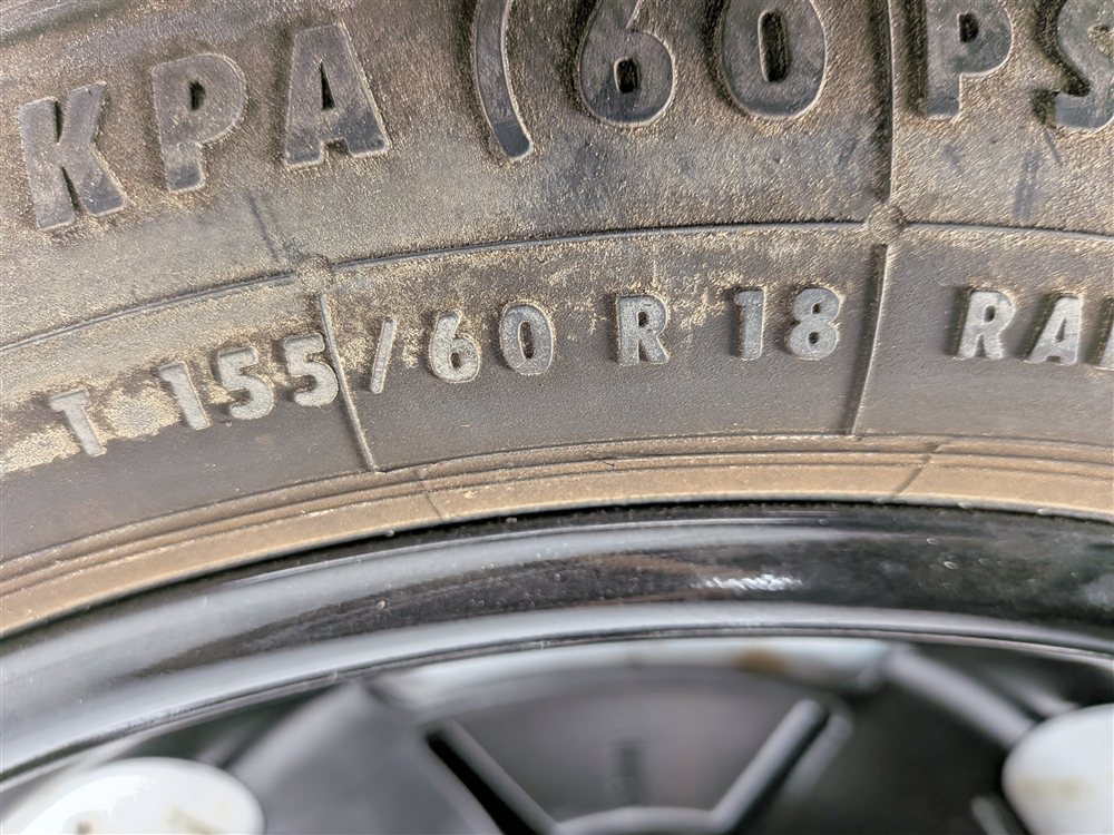 Thumbnail 7: 10-17 MERCEDES CLS550 CLS400 E550 (W218 W212) 18X4.5 COMPACT SPARE WHEEL RIM