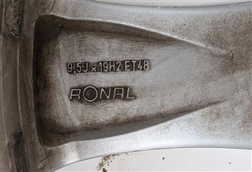 Thumbnail 4: 2012-2014 MERCEDES CLS550 (W218) REAR 19X9.5 5 SPOKE PAINTED GRAY ALLOY WHEEL