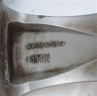 Thumbnail 5: 2012-2014 MERCEDES CLS550 (W218) REAR 19X9.5 5 SPOKE PAINTED GRAY ALLOY WHEEL