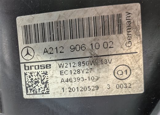 Thumbnail 12: 12-20 MERCEDES C E GLA S CLS SLK W204 W212 W231 W218 COOLING FAN MOTOR w/ MODULE
