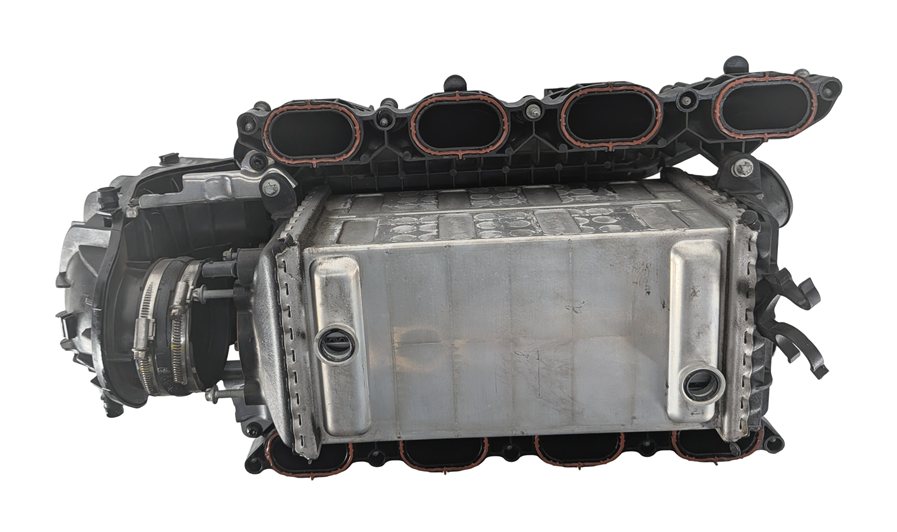 Thumbnail 6: 11-20 MERCEDES E GL ML S W212 W166 W221 X166 4.6L INTAKE MANIFOLD w/ INTERCOOLER