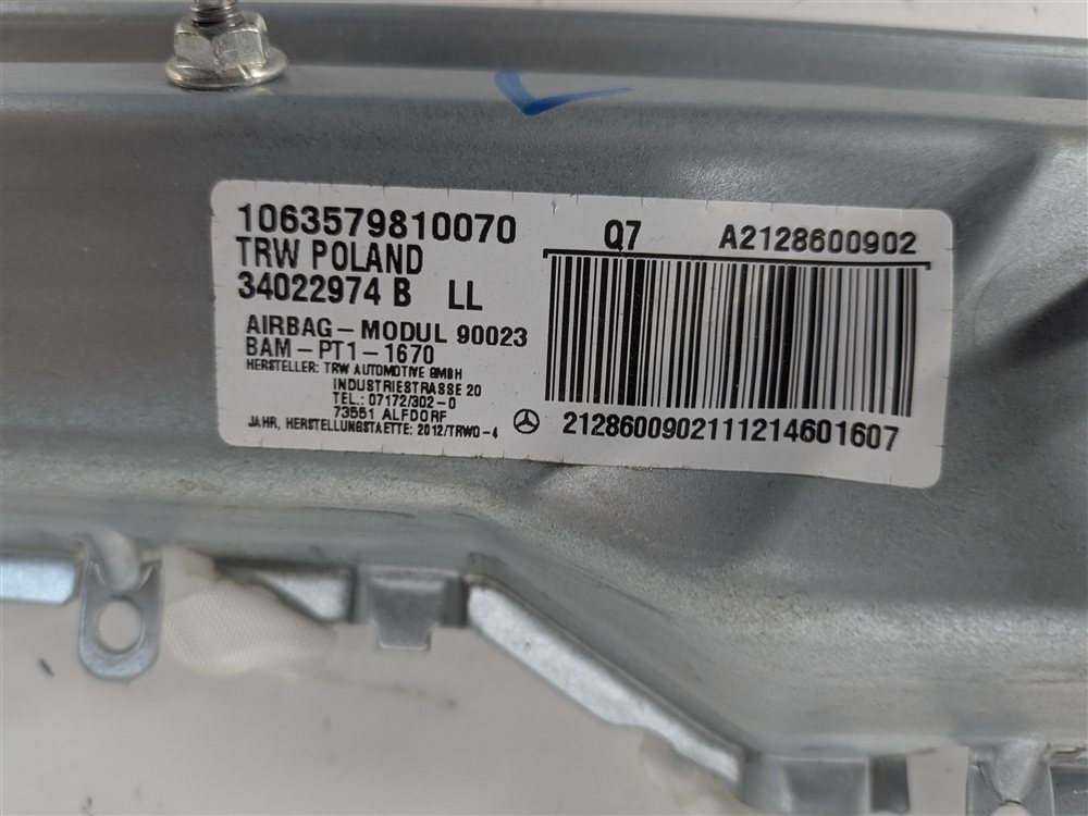 Thumbnail 3: 2012-2018 MERCEDES CLS400 CLS550 CLS63 (W218) LEFT DRIVER KNEE AIRBAG (Black)