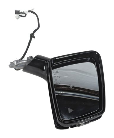 Thumbnail 4: 12-14 MERCEDES CLS550 (W218) RIGHT PASSENGER DOOR MIRROR w/BLIND SPOT (Black)