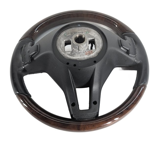 Thumbnail 12: 13-15 CLS E-CLASS (A207 C207 C218 W207 W212) 3-SPOKE STEERING WHEEL (Walnut)