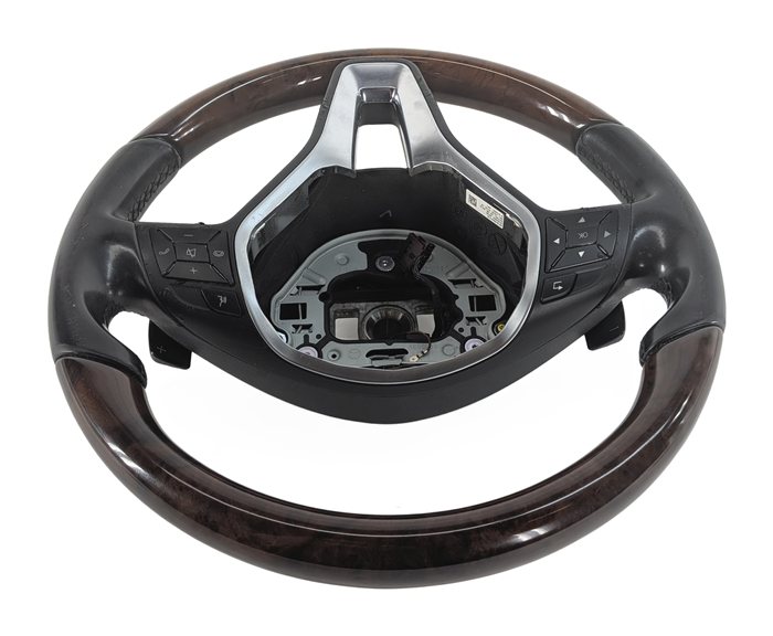 Thumbnail 5: 13-15 CLS E-CLASS (A207 C207 C218 W207 W212) 3-SPOKE STEERING WHEEL (Walnut)