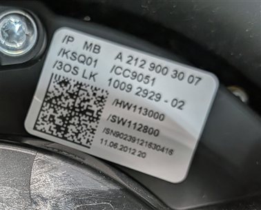 Thumbnail 11: 2013-2014 MERCEDES CLS550 W218 TURN SIGNAL WIPER COMBINATION SWITCH CLOCKSPRING