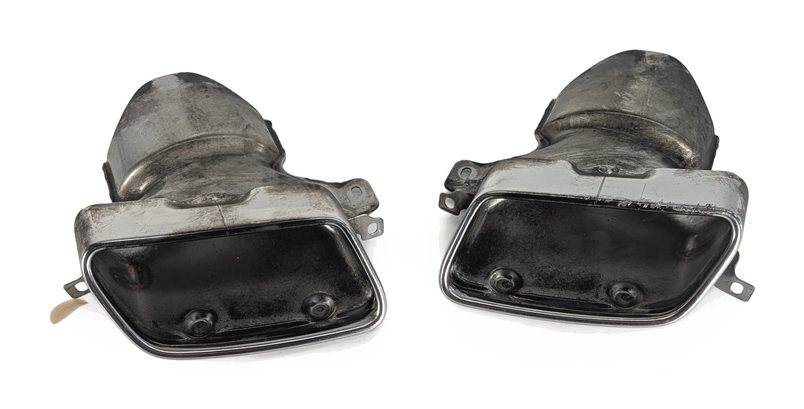 2012-2018 MERCEDES CLS550 (W218) EXHAUST TIP FINISHER CHROME LEFT/RIGHT SET/2