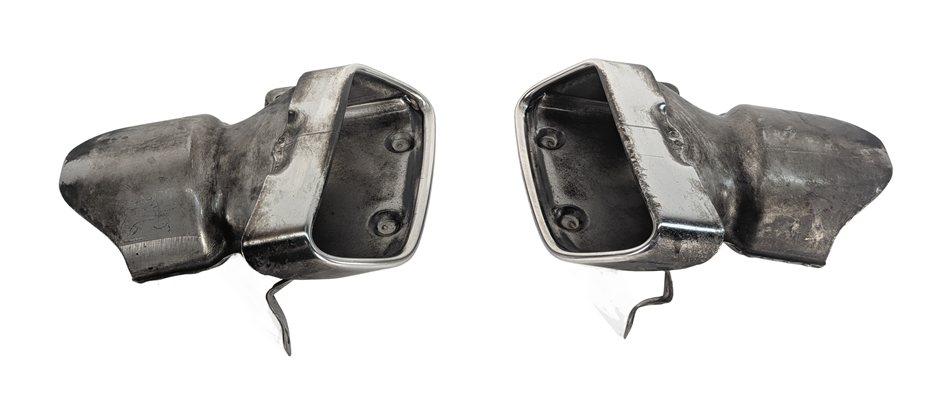 Thumbnail 3: 2012-2018 MERCEDES CLS550 (W218) EXHAUST TIP FINISHER CHROME LEFT/RIGHT SET/2