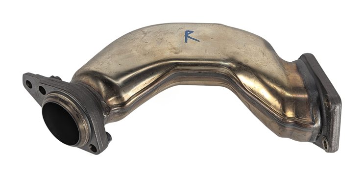 2013 MERCEDES CLS550 (W218) 4.6L 278.922 ENGINE RIGHT TURBOCHARGER EXHAUST PIPE