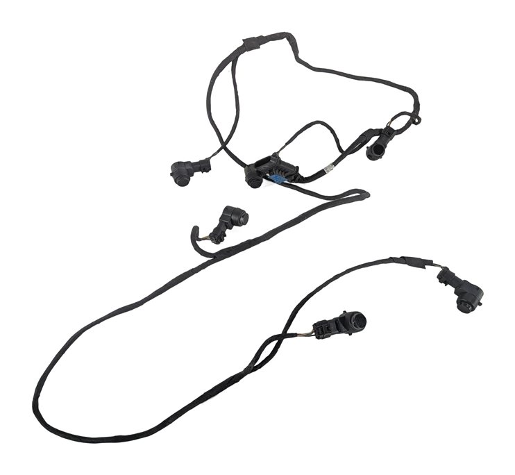 2013 MERCEDES CLS550 (W218) FRONT PARK ASSIST PDC SENSOR SET/6 w/HARNESS (Black)
