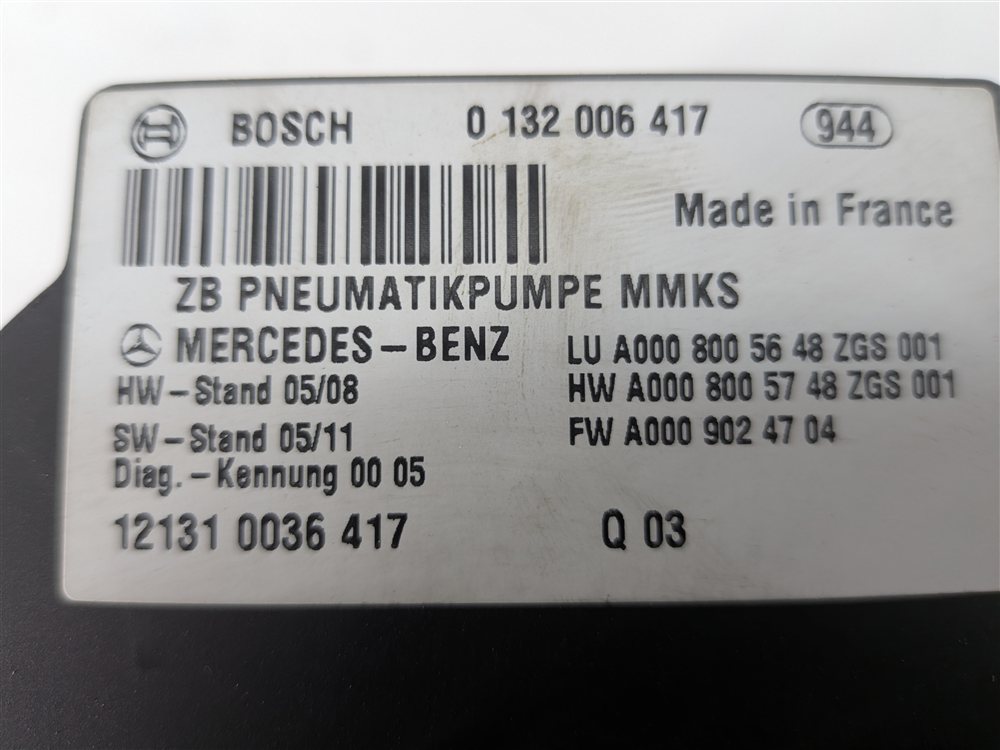 Thumbnail 5: 2013 MERCEDES CLS550 (W218) DYNAMIC SEAT LUMBAR ADJUST VACUUM PUMP MOTOR