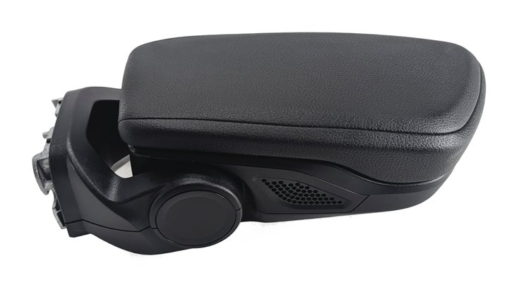 Thumbnail 8: 2016-2019 BMW X1 F48 FRONT CENTER CONSOLE STORAGE COMPARTMENT ARMREST (Black)