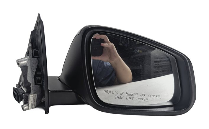 Thumbnail 2: 17-22 BMW X1 F48 FRONT RIGHT PASSENGER PFOLD MEMORY DOOR MIRROR (Silver)