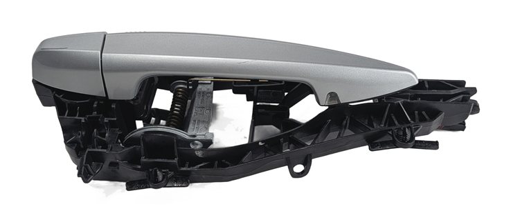 Thumbnail 4: 14-21 BMW X1 X2 X5 X6 (F15 F16 F39 F48) FRONT RIGHT COMFORT DOOR HANDLE (Silver)