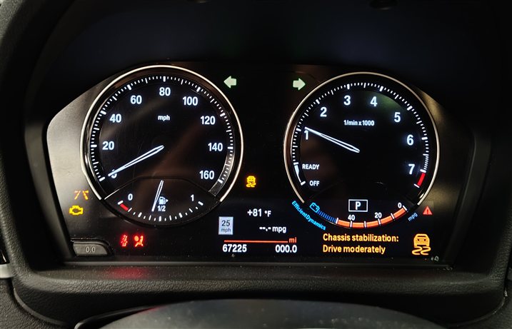 Thumbnail 2: 2016-2022 BMW X1 X2 (F39 F48) ANALOG SPEEDOMETER INSTRUMENT CLUSTER MPH (67k)