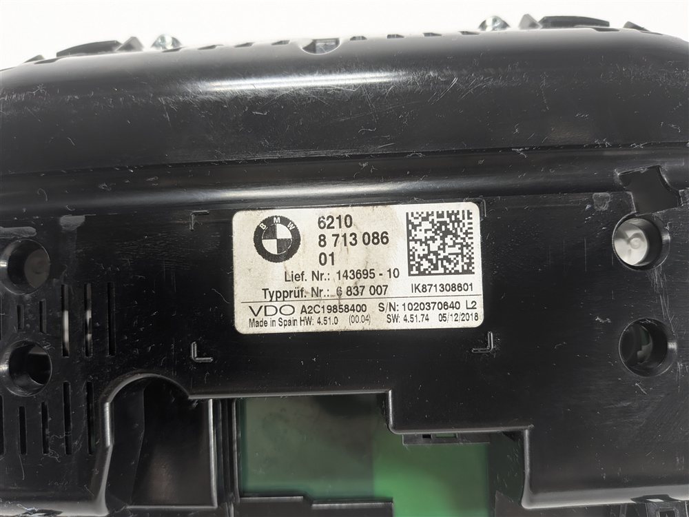 Thumbnail 9: 2016-2022 BMW X1 X2 (F39 F48) ANALOG SPEEDOMETER INSTRUMENT CLUSTER MPH (67k)