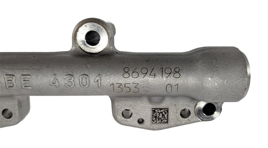 Thumbnail 8: 2019 BMW X1 (F48) 2.0L (B46) ENGINE HIGH PRESSURE FUEL INJECTION RAIL