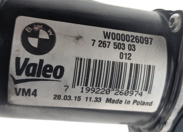 Thumbnail 7: 2012-2019 BMW M3 M4 3 4 SERIES (F30 F32) FRONT WINDSHIELD WIPER MOTOR